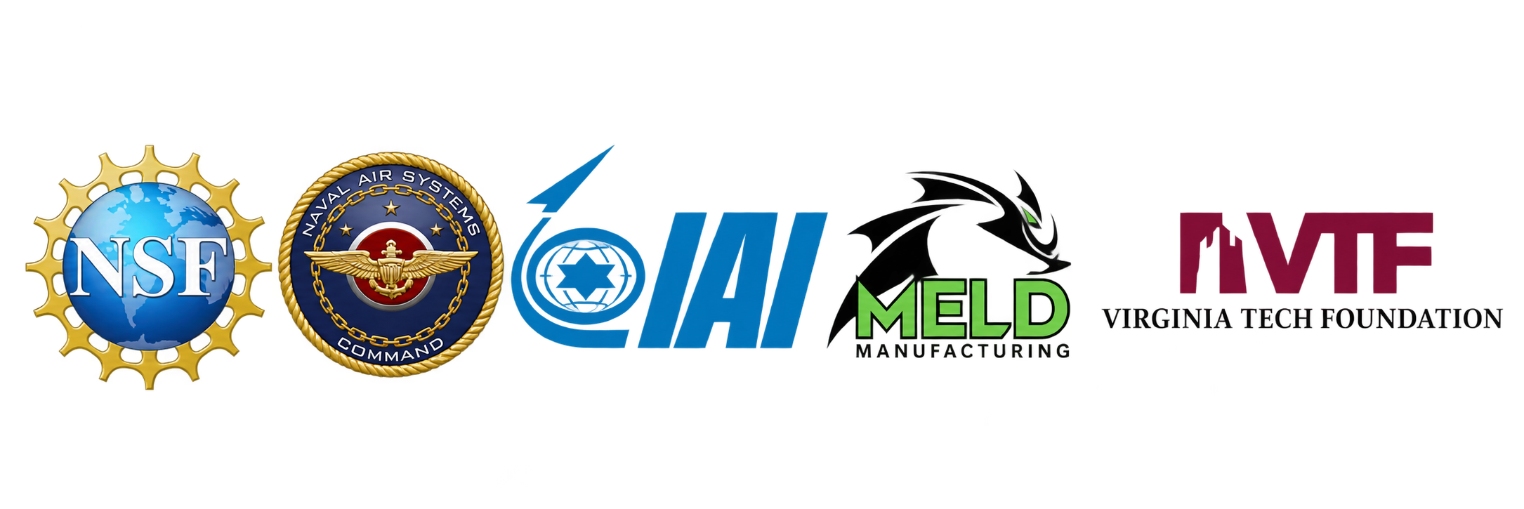 Sponsors: National Science Foundation, Naval Air Systems Command, IAI, MELD Manufacturing, and Virginia Tech Foundation.